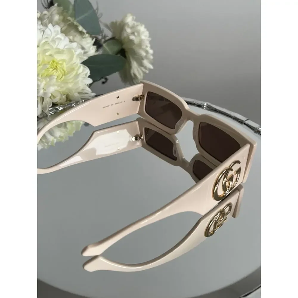 NEW Gucci GG1425S Ivory White Marmont Sunglasses $530 - Picture 5 of 8